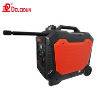 Groupe électrogène portable à essence à onduleur numérique 5kW 5kVA à faible bruit, alimentation 220V avec démarrage automatique et à distance pour utilisation en extérieur