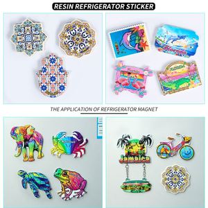 Nouveauté 2025 – Aimants de réfrigérateur 3D/2D en résine et bois MDF, souvenirs de plage, aimants MDF multicouches pour réfrigérateur - Product Image 4