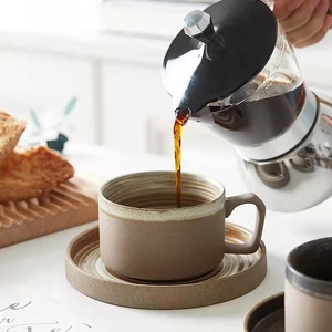 批发定制陶瓷咖啡杯茶碟下午茶茶杯带茶碟办公室水杯 - Product Image 3