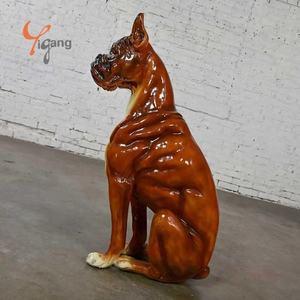 कस्टम डिजाइन किए गए रेसिन फाइबरग्लास शिल्प मूर्तिकला जीवन के लिए प्यारा कार्टून पशु पालतू कुत्ते मॉडल - Product Image 2