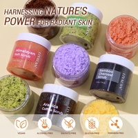 Exfoliante de Sal Marina de Marca Privada, Exfoliante Corporal Orgánico de Limpieza Profunda para Spa Facial y Corporal