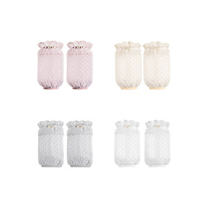 Protective Sleeves Mid Length Mesh White Anti Stain For Women Office Use - Product Image 5