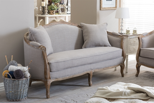 كتان واسع خشبي لغرفة المعيشة أريكة عصرية لحفلات الزفاف الذراع أريكة - Product Image 5