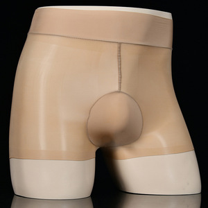 Calzoncillos Transparentes Sexys para <span class=keywords><strong>Hombre</strong></span> - Ropa Interior Ultrafina de Tiro Alto sin Costuras de Spandex, Shorts Transparentes de Doble Capa con Gran Elasticidad - Product Image 3