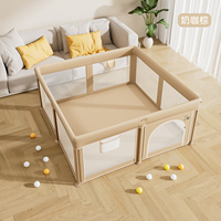 Parc de jeu pliable en métal de haute qualité avec logo personnalisé, prix d'usine, clôture de sécurité pour enfants, tailles 150*180CM/180*200CM, rangement facile
