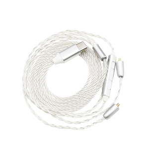 Digital Type-C 4-Strand Silver-Plated Audio <b>Cable</b> With MMCX Connector For Audiophile Sound Quality - Product Image 1
