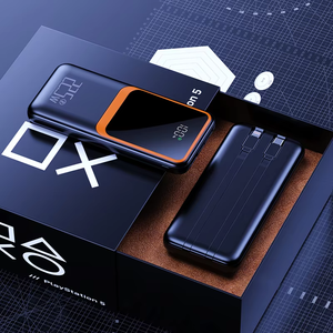 Çift hat taşınabilir güç bankası PD20W + 22.5W hızlı şarj 10000mAh + 20000mAh dijital ekran kendi kendine yeten USB manyetik arayüz - Product Image 4