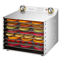 Déshydrateur de fruits et légumes personnalisé Machine de séchage commerciale à 8 couches pour porte latérale