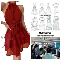 Fabricant de robes sur mesure pour femmes, créez votre propre marque de vêtements, usine de production personnalisée, service d'échantillonnage de vêtements OEM, production en gros