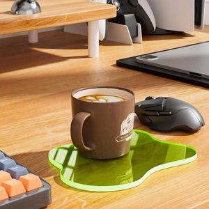 Rõ ràng Acrylic đám mây Coaster thiết lập cho bàn, trong suốt uống Mat cho thanh bàn, đáng yêu cốc cà phê Coaster cho nhà - Product Image 5