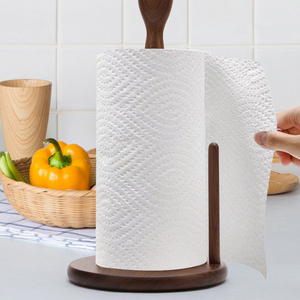 Rouleaux de papier essuie-tout 2 plis blancs en pâte de bois vierge, prix de gros, jetables, pour cuisine - Product Image 2