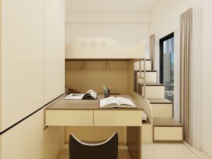 Lit tatami compact en bois massif moderne avec un design doux pour des meubles gain de place dans les appartements étudiants et les micro-appartements - Product Image 2