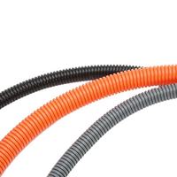 Tuyau de protection flexible noir de qualité industrielle PA de 8 mm, tuyau ondulé en PE/PP/PA pour câbles