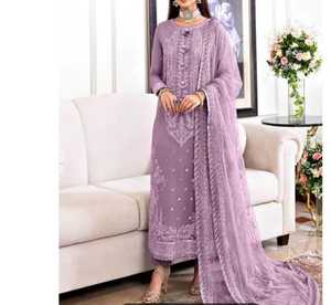 Completo Abito Shalwar Kameez di Alta Qualità Nuovo Design 2026 Personalizzato per Feste Eleganti <span class=keywords><strong>da</strong></span> Donna - Ultimo Arrivo Indiano Pakistano - Product Image 5