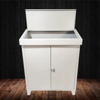 Console biseautée Style piano armoire de bureau de commande d'opérateur industriel à trois sections système d'alimentation électrique surveillance debout au sol