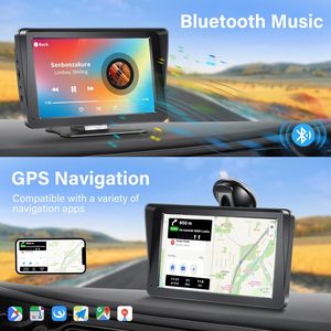 Estéreo de reproducción de coche de 7 pulgadas con Apple Carplay inalámbrico y <span class=keywords><strong>Android</strong></span> Auto Smart Voice y navegación en línea HD pantalla táctil 1080P cámara de respaldo - Product Image 3