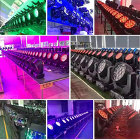 AOPU Martin MAC Aura 19x15W RGBW 4 en 1 LED Wash Zoom Moving Head Light, Luces de Escenario para DJ y Conciertos