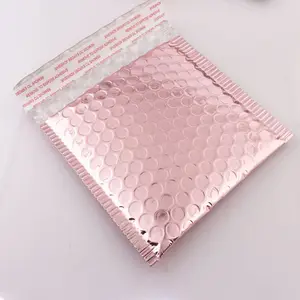 Amazon-mascarilla de burbujas acolchada, joyería de oro rosa 6x10, varios adhesivos metálicos de aluminio fuerte, envío en paquete