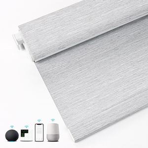 High Quality No Drill No Tools <strong>Smart</strong> Motorized <strong>Roller</strong> Shades <strong>Blinds</strong> - Wireless WiFi/Remote Control, Works with Alexa for Home - Product Image 1