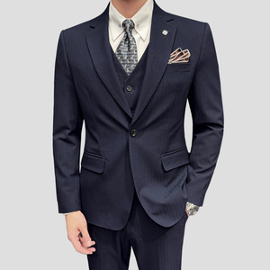 Costume d'affaires pour homme, style <span class=keywords><strong>italien</strong></span>, respirant, grande taille, anti-plis, idéal pour mariage – Approvisionnement direct usine - Product Image 1