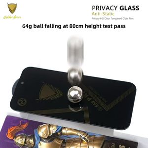Película de Vidrio Templado 2.5D 9H con Protección de Privacidad Anti-Espía Golden Armor OG para <span class=keywords><strong>iPhone</strong></span> 16 Pro 17 Pro Max, Protector de Pantalla Anti-Espía para Samsung - Product Image 6