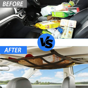 Soffitto per Auto con rete portaoggetti da tetto per Auto borsa interna da carico in rete traspirante per riporre Auto accessori interni - Product Image 3