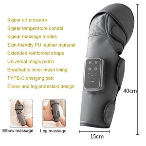 Masaje eléctrico de piernas y pantorrillas para <span class=keywords><strong>edema</strong></span> presión rodilla masajeador recargable USB - Product Image 2