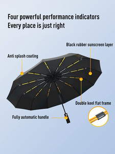 Parapluie automatique double armature coupe-<span class=keywords><strong>vent</strong></span> avec impression de logo personnalisé, protection UV robuste, idéal pour la promotion en voyage - Product Image 4