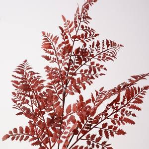 S311人工植物オレンジプラスチック製シダブッシュ秋の色人工赤いシダ葉人工植物 - Product Image 4