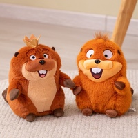 Boneka Marmot Mahkota Kawaii, Boneka Groundhog Lembut, Teman Anak, Dekorasi Rumah, Hadiah