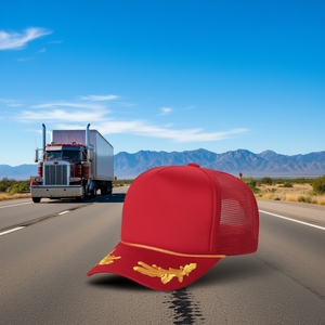 Casquette de camionneur STM en tissu maillé, 6 panneaux, réglable, broderie sur la visière, unisexe, décontractée, printemps-été - Product Image 2