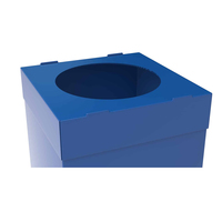 Poubelle de recyclage écologique 70L en plastique PP ondulé certifiée ISO4001/9001, réutilisable, pliable, personnalisable, marque Seastar