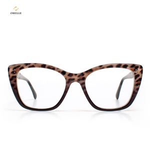 Lunettes en acétate Mazzucchelli <span class=keywords><strong>de</strong></span> marque personnalisée avec grand œil <span class=keywords><strong>de</strong></span> chat et monture bleue à imprimé léopard pour <span class=keywords><strong>femme</strong></span>, vente en gros - Product Image 1