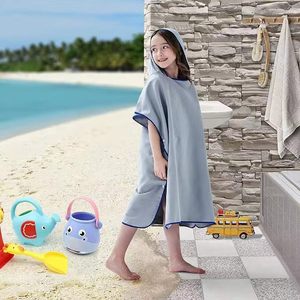 Serviette de <span class=keywords><strong>bain</strong></span> en microfibre pour enfants, cape à capuche, peignoir, serviette de plage, absorbante, séchage rapide, <span class=keywords><strong>poncho</strong></span> de plage - Product Image 1