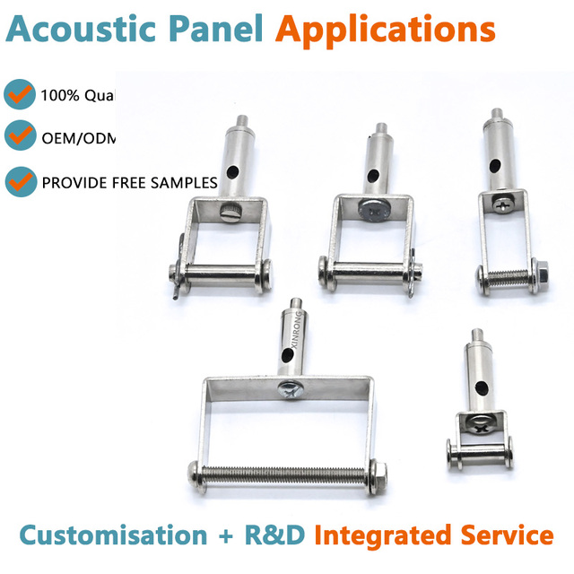 Copper Adjustable Cable Gripper for Acoustic Panel Suspension System Wire Rope Self-locking Hardware for Hanging Board Support