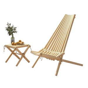 Chaise de jardin et d'extérieur en <span class=keywords><strong>bois</strong></span> massif de style nordique Luban 2026, créative, avec dossier, <span class=keywords><strong>pour</strong></span> la détente - Product Image 5