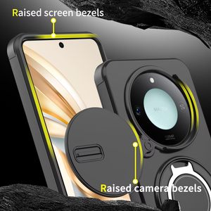 Funda Antigolpes para Honor X9A X9B X9C 400 Lite Pro con Soporte Magnético y Cubierta Deslizante para la Lente de la Cámara 360 ° Cubierta de Anillo Metálico Giratorio - Product Image 4