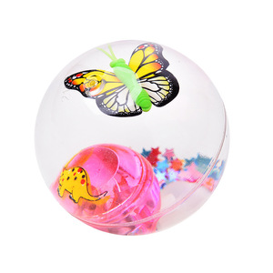 Superb Foil Ribbon Elastic Ball with Gold Wire Sparkling Crystals Glowing Christmas Advertising Toy - Product Image 6
