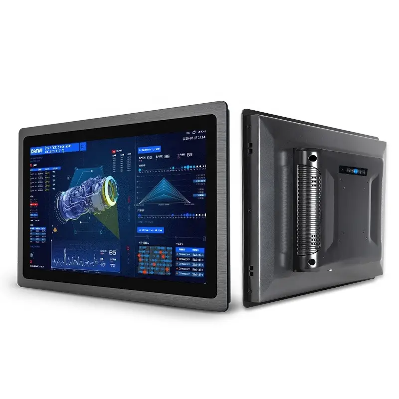 17.3 Inch IP65 Stofdicht Waterdicht Embedded Industriële Capacitieve Touchscreen Monitor Voor Intelligente Afzuigkap