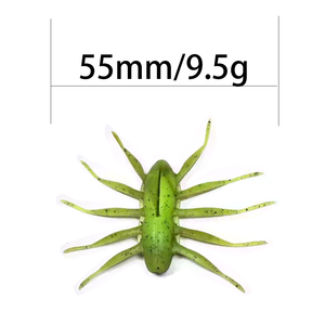 Señuelo de Pesca Artificial de Araña Suave de Fábrica, 5 Colores, Señuelo de Lanzamiento, Cebo de Gusano Artificial Flotante para Agua Dulce y Salada - Product Image 2