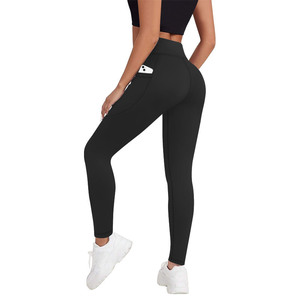 Leggings de <span class=keywords><strong>yoga</strong></span> taille haute pour femmes avec poches, toucher doux et onctueux, collants de sport pour la gym, le fitness, la course à pied et les activités sportives - Product Image 3