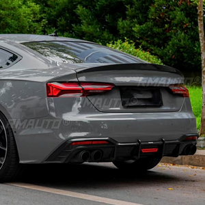 สปอยเลอร์หลังคาร์บอนไฟเบอร์ทรง HK สำหรับ AUDI A5 S5 RS5 B9 4 ประตู Sportback ปี 2017-2023 วัสดุ FRP คาร์บอนฟอร์จ - Product Image 3