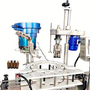 Machine de bouchage rotative électrique en aluminium pour bouteilles, haute précision, qualité alimentaire, scellage automatique - Product Image 1