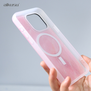 Coques de téléphone personnalisées en TPU transparent antichoc 3M, finition mate, magnétiques, rose nacré, pour iPhone 16 15 14 13 Pro Max - Product Image 4