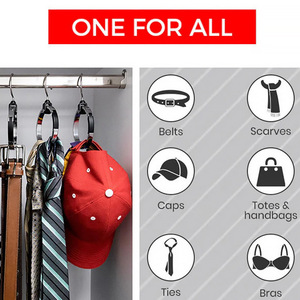 Nouvelle <span class=keywords><strong>Cintre</strong></span> de Rangement Multi-Usages en Alliage d'Aluminium avec Anneau et Crochet Métallique, Portable et Durable pour Vêtements, Idéal pour la Maison et la Chambre - Product Image 2