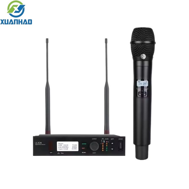 Advanced Single-Channel UHF Wireless Microphone System ULXD4 KSM11 KSM11 Fullest Handheld Long Range Encrypted for Church