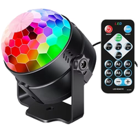 Lampe stroboscopique à boule disco activée par le son TSINYE pour les soirées dansantes à domicile, les anniversaires, les célébrations de Noël, l'éclairage DJ pour la scène et les fêtes