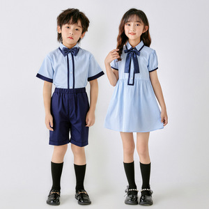 Uniforme Scolastica Primaria all'Ingrosso, Bellissimo Abito a Maniche Corte per Studenti, Ragazzi e Ragazze - Product Image 2