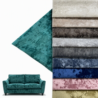 Tissu en velours brillant 100 % polyester super doux avec logo personnalisé pour canapé, vente en gros 2026, décoration intérieure
