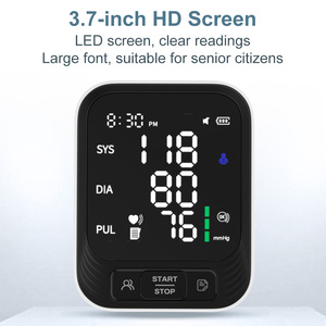 स्वचालित डिजिटल रक्त दबाव मॉनिटर हाथ स्पाइमोमोमानोमीटर बीपीपी मशीन के साथ कुफ टेन्सिमेमीटर - Product Image 6